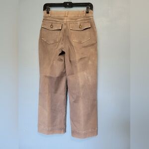 Spanx Stretch Twill Wide-leg Pulk-on Pants Grey Size Small